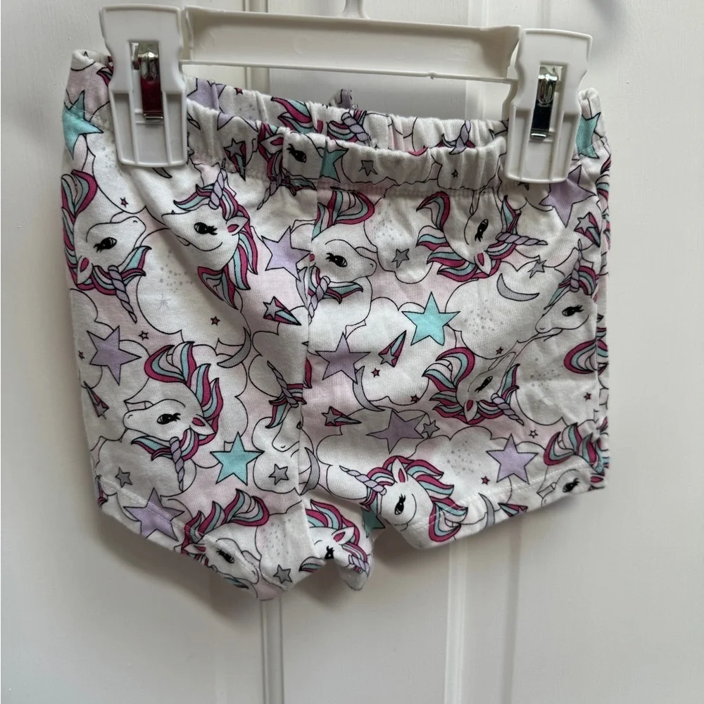 NWOT The Children's Place 18-24M Unicorn Print Soft Shorts